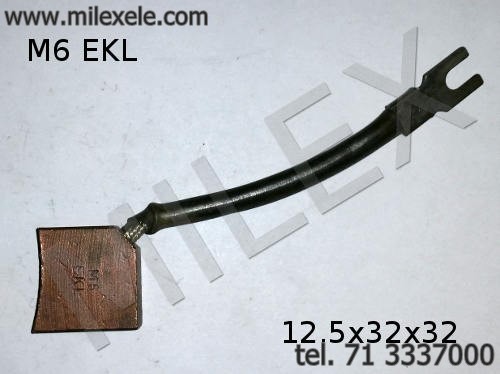Szczotka metalografitowa 12x32x32 M6 EKL (miedziografitowa) - Kliknij na obrazek aby go zamknąć